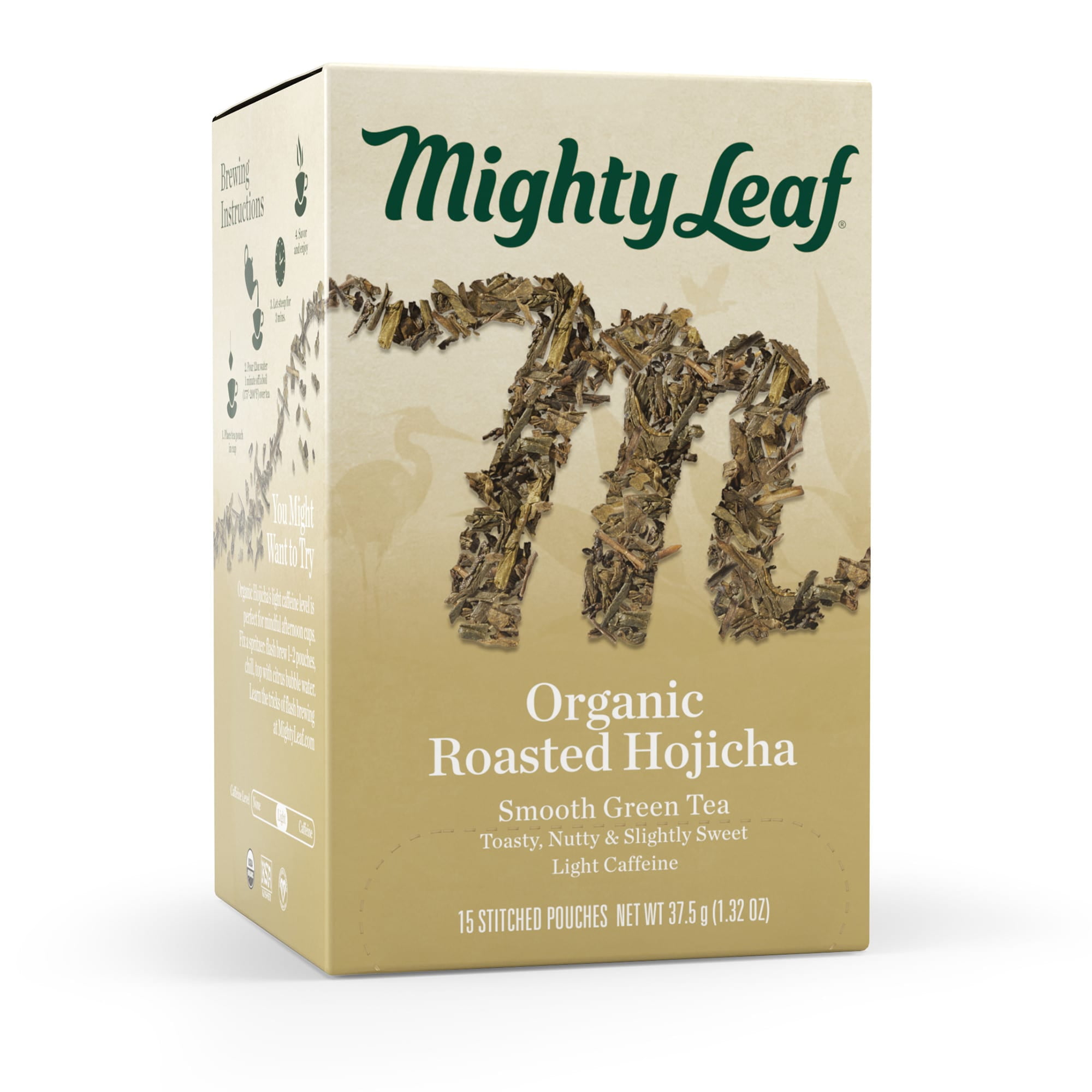 Mighty Leaf Tea Organic Hojicha, Green Tea, 15 Tea Bags
