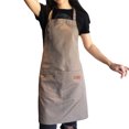 thumbnail image 1 of Delantal de mujer Delantal de hombre Delantal de cocina ajustable de lona para barbacoa Chef Artista de cocina, 1 of 7