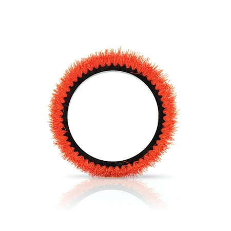 Oreck Commercial Orange Scrub Brush Tile & Resilient Floor Scrub Brush for Orbiter Machine ORB550MC, Heavy-Duty Hard Floors, 12 inch Diameter, 237047