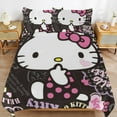 thumbnail image 3 of Hello Kitty Comforter Set with Sheets - 3 Piece Bedding Includes Pillow Covers - Super Soft Bedding Room Decor, 3 of 10