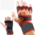 thumbnail image 5 of Guantes de entrenamiento de levantamiento de pesas ventilados, entrenamientos de gimnasio, entrenamiento cruzado, soporte para manos,Azul,XL, 5 of 5