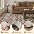 thumbnail image 4 of Boho Area Rug x Carpet Rugs for Living Room Bedroom Moroccan-Machine Washable Rugs for Bedroom Dining Room Living Room Rug Neutral Taupe, 4 of 8