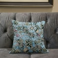 thumbnail image 5 of Flying Floral Paisley Throw Pillow in Blue Green Purple 18x18, 5 of 5