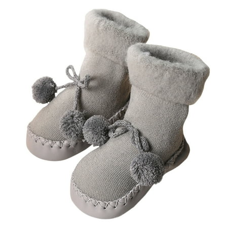 

Baby Sneakers Warm Winter Baby Socks Coral Velvet Warm Socks Cute Plush Ear Adult And Kids High Socks