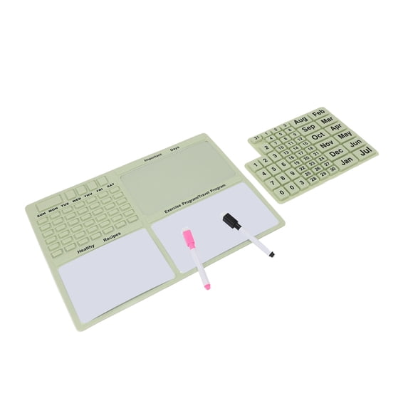 Magnetic Silicone Calendar, Easy Writing Refrigerator Calendar Soft Message Board Reusable Simple To Clean for 2024 2025 2026 and More