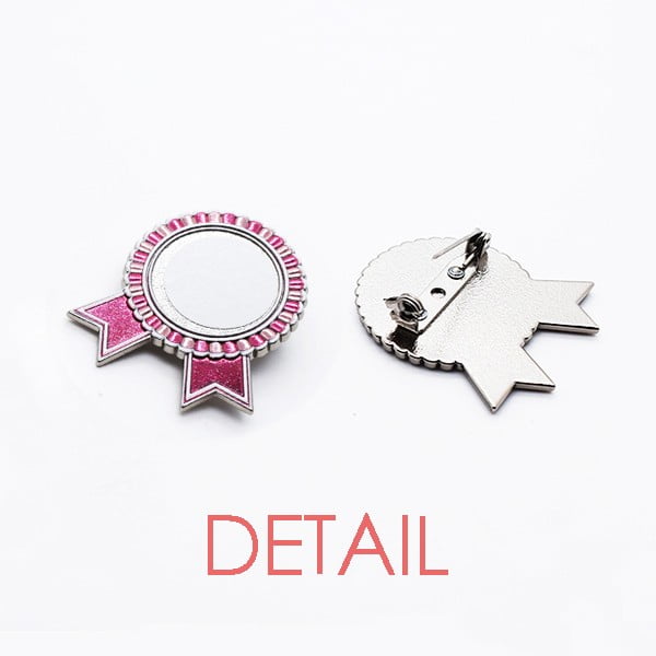 Guarantee Safety Violation Badge Brooch Pin Pink Winner Award Medal