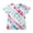 Pink, variant on Utoimkio Girls Tie Dye Short Sleeve T-shirts Casual Loose Crewneck T Shirts Summer Short Sleeve Tee Tops