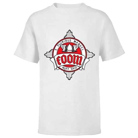 Marvel FOOM Fan Club Logo Nuff Said Retro Vintage Style - Short Sleeve T-Shirt for Kids - Customized-White