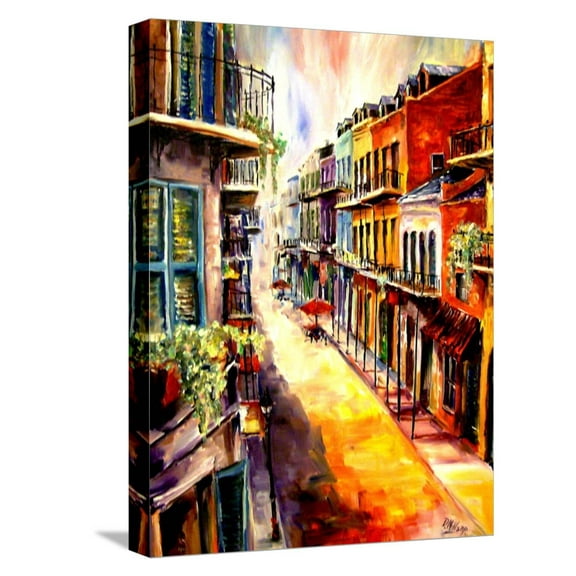 Art.com View from a French Quarter Window Stretched Canvas Print Wall Art by Diane Millsap, 12" x 16"
