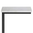 thumbnail image 4 of Allora Table d'Appoint Moderne en Métal en C de 18 Pouces avec Dessus en Marbre, Blanc, 4 of 6
