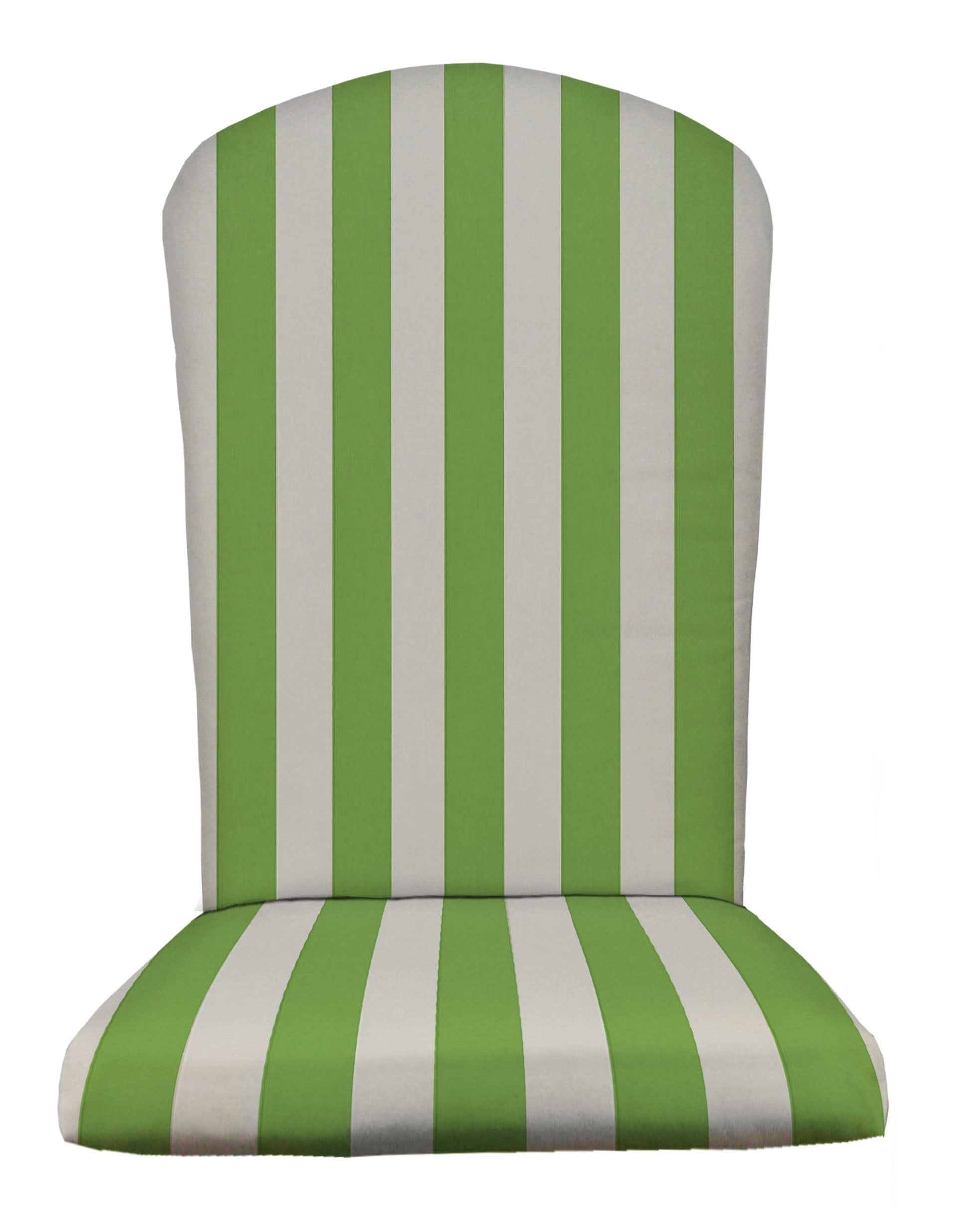 green patio cushion on Rsh Decor Outdoor Patio Decorative Foam Adirondack Chair Seat Cushion Weather Resistant Gecko Green White Stripe Walmart Com Walmart Com