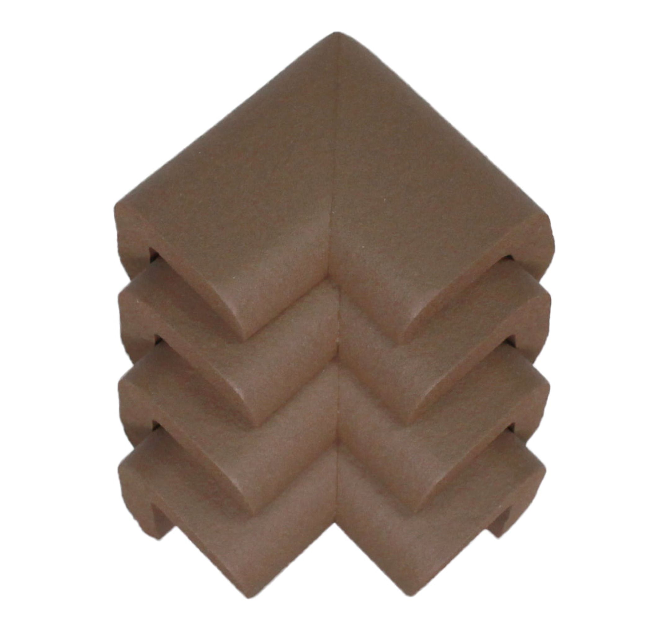 KidKusion Foam Rubber Corner Guards, 4-Pack Brown photo 2