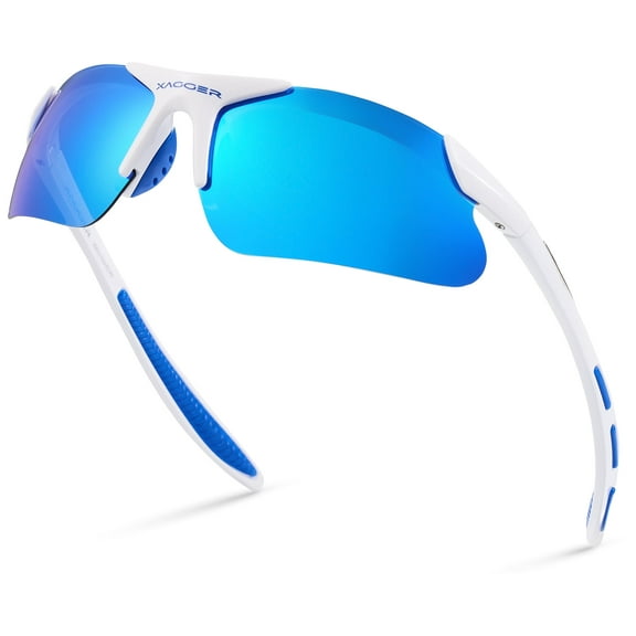 Xagger Youth Polarized Sports Sunglasses for Boys Girls Age 8-14 Kids Baseball Softball TR90 Frame Glasses