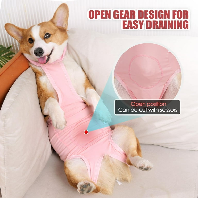 Parderry Dog Onesie After Surgery Recovery Suit For Small Miedium Large Female Male Neuter Dogs Pet Surgical Anxiety Body Suits Claming Pajamas