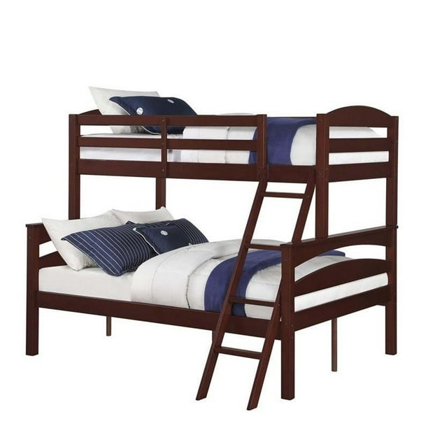 Dorel Living Brady Twin over Full Bunk Bed in Espresso