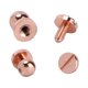 thumbnail image 3 of Juego De 20 Remaches De Latón, Oro Rosa, Accesorios Para Equipaje Con Resistencia A La Abrasión, Resistencia A La Oxidación Y Brillo Duradero Para Bolsos, Zapatos, 3 of 7