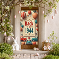 thumbnail image 5 of LUUFILx Retro 1944 Backdrop Banner Vintage Cars and Balloons Background Party Supplies Birthday Decoration Photography Props Timeless Events Family Gathering, 5 of 8