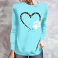 thumbnail image 2 of Womens Valentine's Day Sweatshirts Valentine's Day Color Love Print Loose Shirts Long Sleeve Round Neck Casual Pullover Blouses Tops, 2 of 4