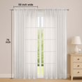 thumbnail image 2 of Juego de 2 paneles Sheer Curtains OWENIE Ivory de 198 cm de largo, 2 of 8