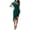 Dark Green, variant on One Shoulder Cocktail Dresses for Women Elegant Summer Ruffle Sleeve Wrap Ruched Formal Wedding Guest Dress