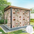 thumbnail image 6 of Outdoor Curtains for Patio Waterproof, Ladybugs Eucalyptus Leaves Outdoor Privacy Panels Grommet, Spring Botanical Vintage Blackout Outside Curtains for Porch/Cabana/Pergola/Gazebo 54"x95", 2 Panels, 6 of 8