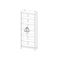 thumbnail image 5 of Tvilum Madrid Adjustable 6 Shelf Bookcase, Open Storage Home Office Bookshelf for Adults, Black Matte, 5 of 13