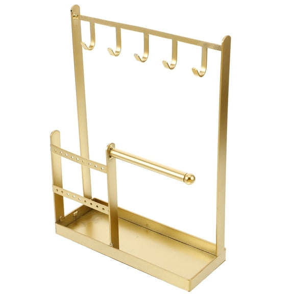 WASHWEPE Bracelet Holder Stand Golden Iron 1Pack 10.6X7.9X3.0In
