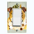 thumbnail image 1 of Metal Light Switch Plate Cover Cute English Bulldog Green Fedora Outfit DOG013, 1 of 13