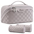 thumbnail image 1 of Bolsa organizadora de viaje para maquillaje BOYATU, juego de 3 piezas, impermeable, 1 of 8