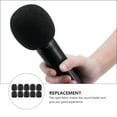 thumbnail image 6 of LEORX 10Pcs Microphone Protective Cover Black Breathable Sponge Protector for Ktv Stage Use, 6 of 6