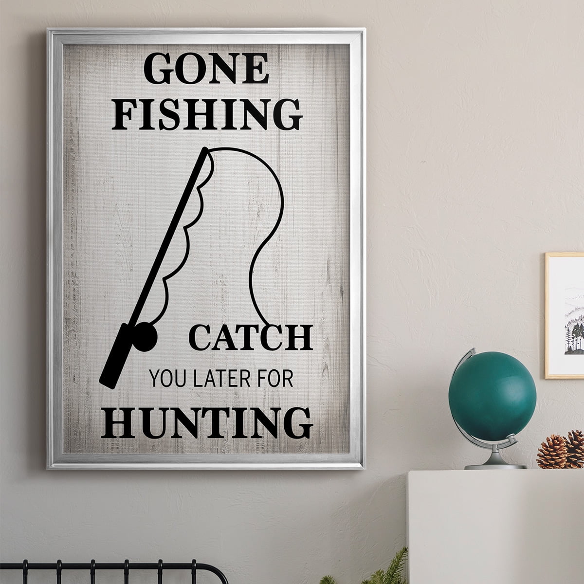 Gone Fishing Premium Classic Framed Print - Ready to Hang