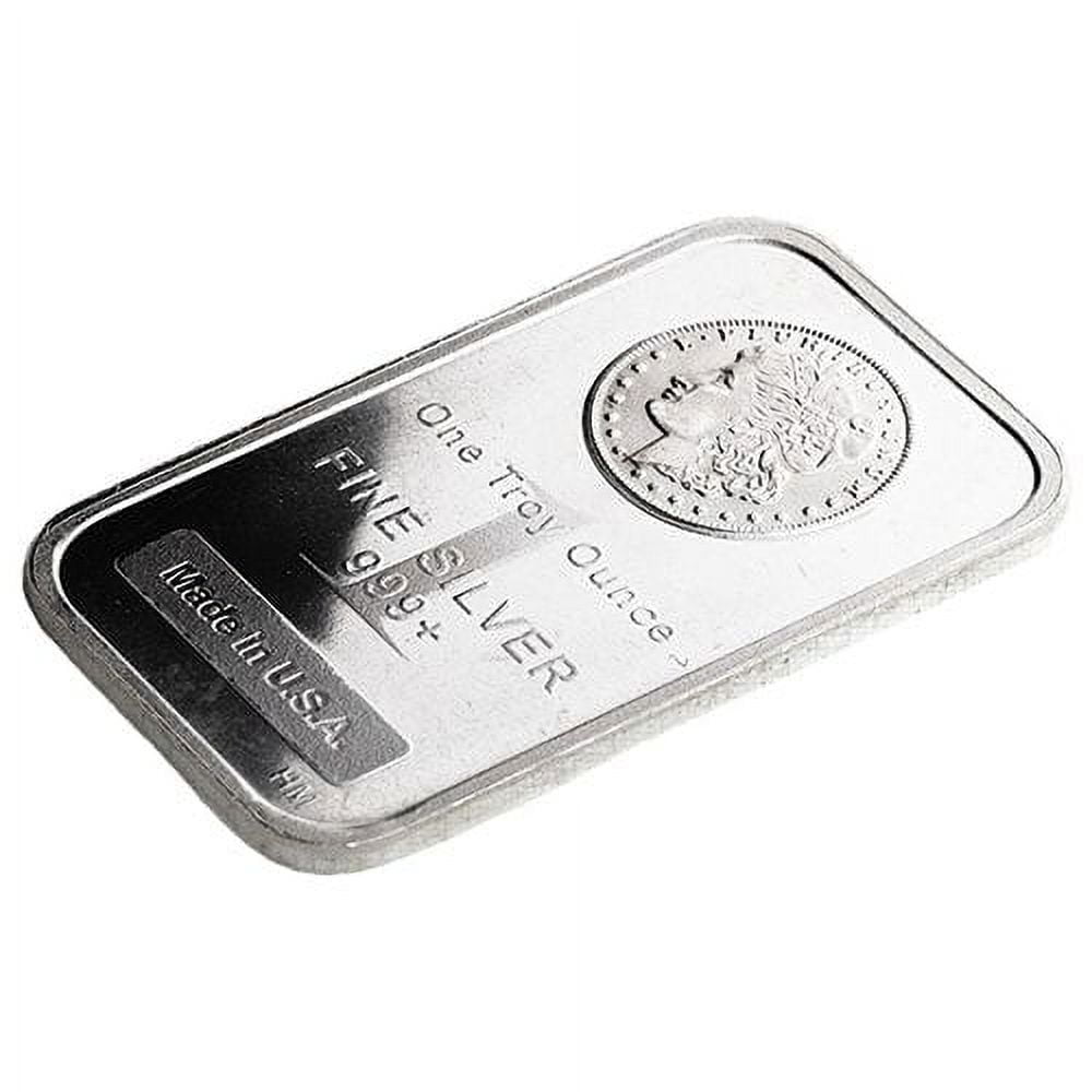 1 oz Silver Bar, 0.999 Fine, Secondary Market, Low Premium Silver