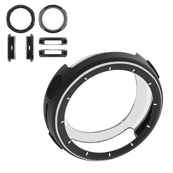 1-Pack Metal Screen Protector Case for Amazfit Active 3 Premium Smart Watch, Replacement Accessories
