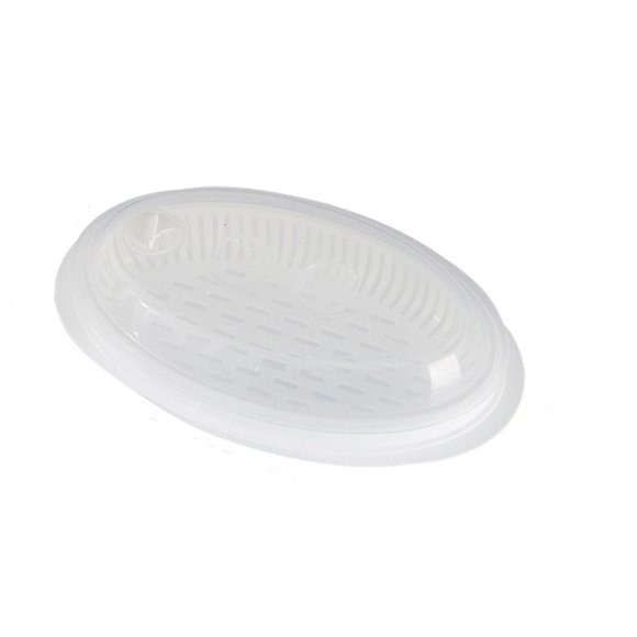 kjfeif Clearance Kitchen Craft Microwave Fish Steamer - Plastic Microwave Container for Fish for Cooking, Preserves Vitamins & Nutrients, Quick Dinner & Meals, Adjustable Steam Release Vent