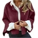 thumbnail image 2 of Chaqueta y abrigo informal de manga larga sin capucha para mujer, color liso, con solapa corta, tipo cárdigan, abrigo para mujer, 2 of 6