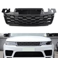 thumbnail image 2 of Auto Front Upper Raditor Grille For Land-Rover For Range-Rover Sport 2018-2021 Silver Black ABS Car Accessories, 2 of 7