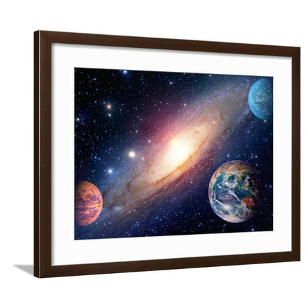 Astrology Astronomy Earth Outer Space Solar System Mars Planet Milky Way Galaxy Elements Of This I Framed Print Wall Art By Nikonomad