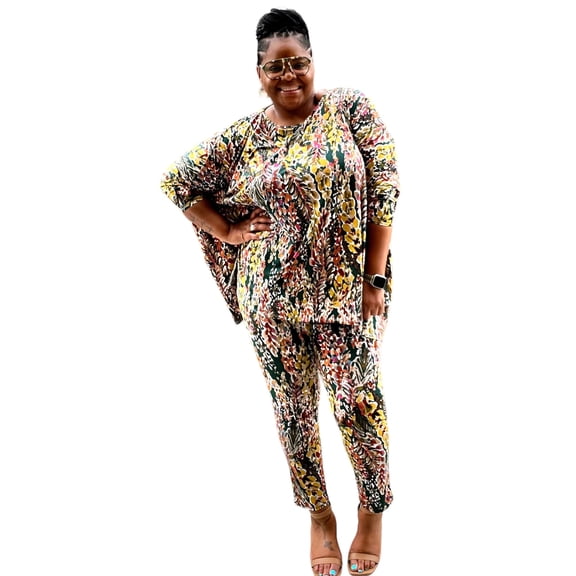 Fabulously Dressed Boutique High-Rise Slim-Leg Casual Leggings Set (Women's)