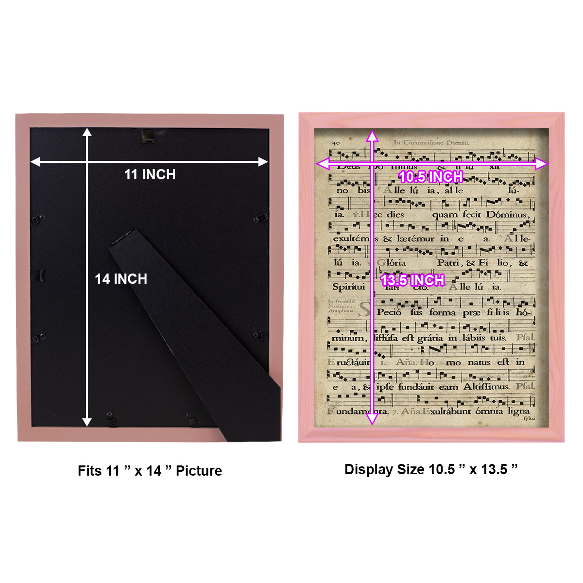 Vellum Songbook II -Framed Print w/glass-Sunset Pink
