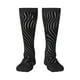 thumbnail image 1 of Balery Abstract Black And White Waves Calcetines novedosos Calcetines deportivos Calcetines hasta la rodilla Calcetines de algodón Calcetines originales y geniales, 1 of 6