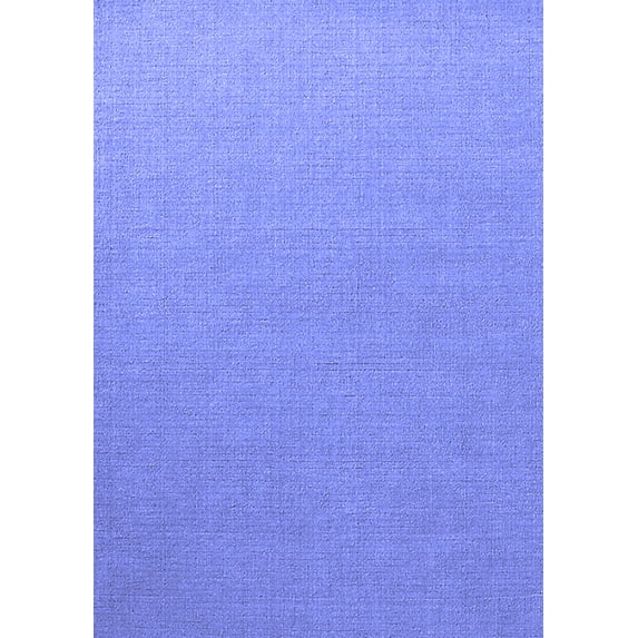 Ahgly Company Indoor Rectangle Solid Blue Modern Area Rugs, 5' x 8'
