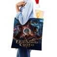 thumbnail image 4 of Baldur's Gate Bolso de tela con estampado de lienzo para mujer, bolsa de compras reutilizable y estética, con cremallera interior, regalo para mujer,40*40cm., 4 of 6