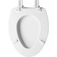 thumbnail image 2 of BEMIS 1600E4 346 Ashland Toilet Seat with Slow Close, Never Loosens and Provide the Perfect Fit, ELONGATED, Enameled Wood, Biscuit/Linen, 2 of 5