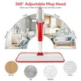 thumbnail image 5 of BIMZUC Spray Mop for Floor Cleaning Wet & Dry, with 14 oz Refillable Bottle and 3 Washable Microfiber Pads, Red, 5 of 8