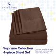 thumbnail image 2 of Juego de sábanas Sweet Home Collection 1500 Supreme Twin XL Marrón, 2 of 7