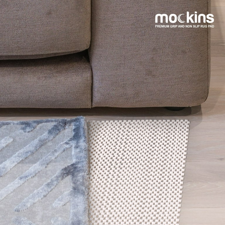 Mockins 8' x 10' Premium Grip Non Slip Rug Pad  Protective & Customizable  - White 