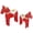 Red, variant on YAHHU 1 Pair Swedish Dala Horse Decor Wooden Traditional Painted Dalecarlian Figurine Home Ornament Handicraft 2 Piece Set Red 9.4in / 24cm & 6.3in / 16cm