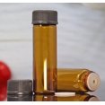 thumbnail image 3 of AFMNQZ Juego de 50 frascos de vidrio ámbar de 5 ml con reductor de orificio y tapa, pequeños viales de aceite esencial (5 ml), 3 of 5