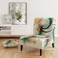 thumbnail image 2 of Designart "Spiral Pattern" Upholstered Modern & Contemporary Accent Chair and Abstract Arm Chair - Multiple Color & Pattern, 2 of 7