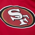 thumbnail image 4 of Men's Mitchell & Ness Scarlet San Francisco 49ers Coaches Full-Snap Hooded Windbreaker Jacket, 4 of 4